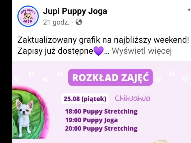 Nasze maluszki można zobaczyć na zajęciach Jogi serdecznie zapraszamy